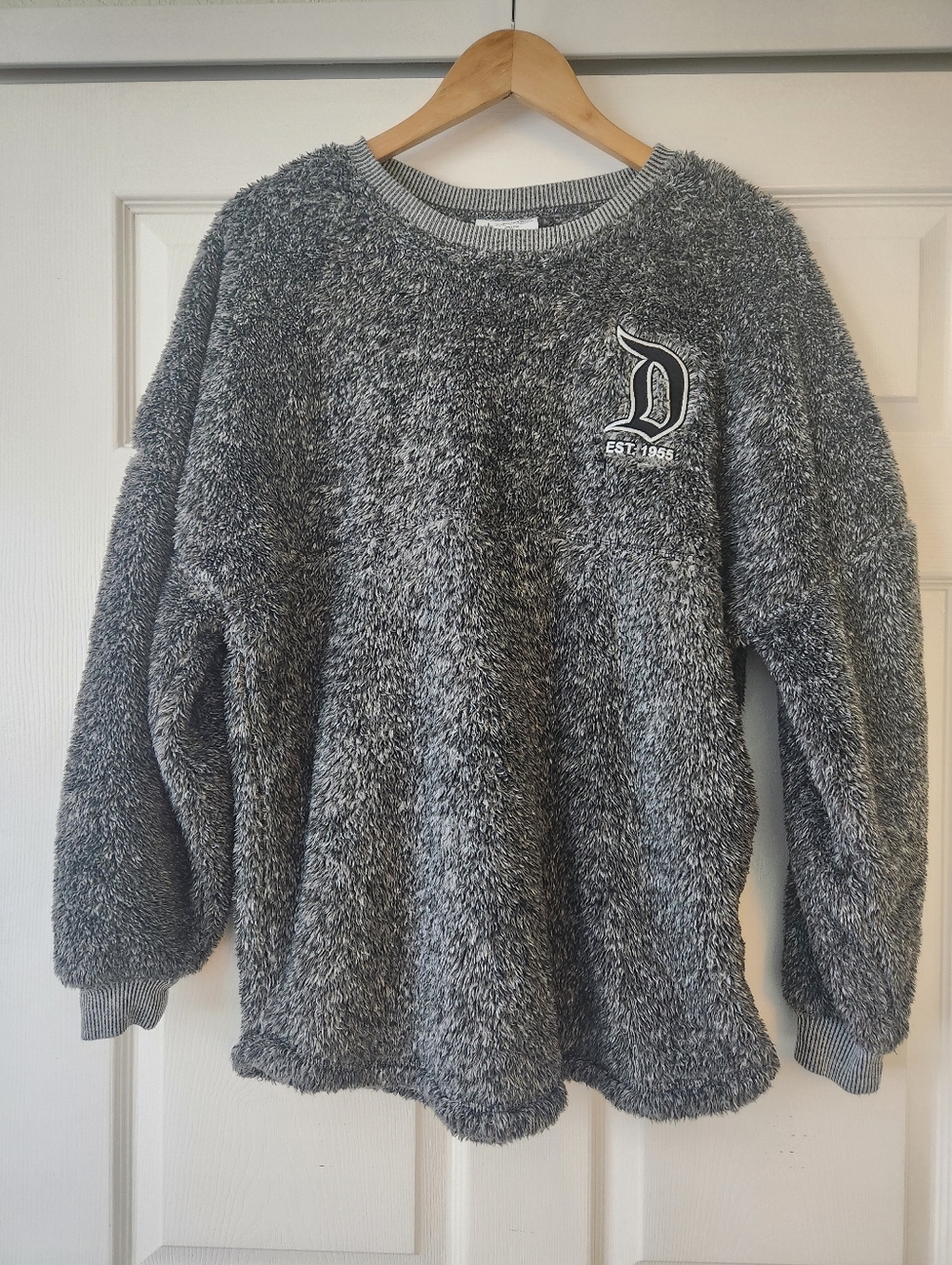 Disney Cozy Oversized Gray Fuzzy Sweater - Unisex Medium - Picture 1 of 7